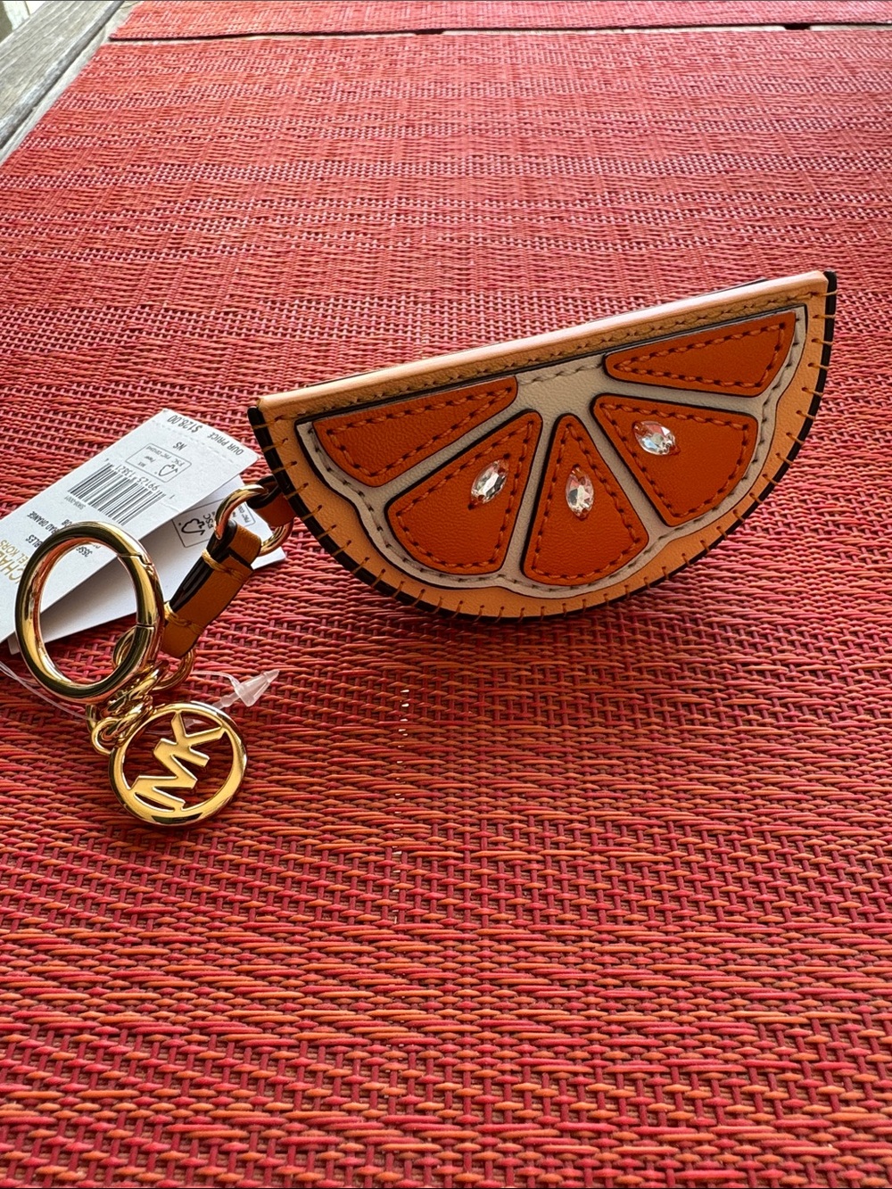 Michael Kors Orange Slice Keychain Bag Charm